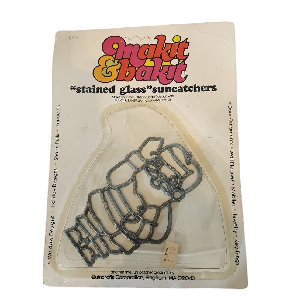 Make It & Bake If Stained Glass Santa Suncatcher Kit